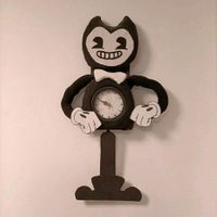 Bendy Clock // Bendy and the Ink Machine Uhr // BatIM Deko Bayern - Bischberg Vorschau