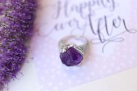 Ring Verlobungsring echt Silber Amethyst Größe 54 NEU Handarbeit Baden-Württemberg - Vörstetten Vorschau