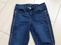 Skinny Jeans Jeggings Orsay blau Glitzerstreifen Gr.36 Denim Hose Bayern - Coburg Vorschau