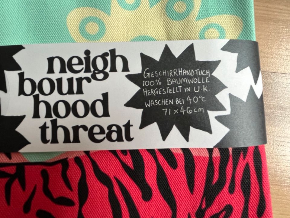 Neues The Neighbourhood Threat Tea Towel Geschirrtuch UK Tiger in Hamburg