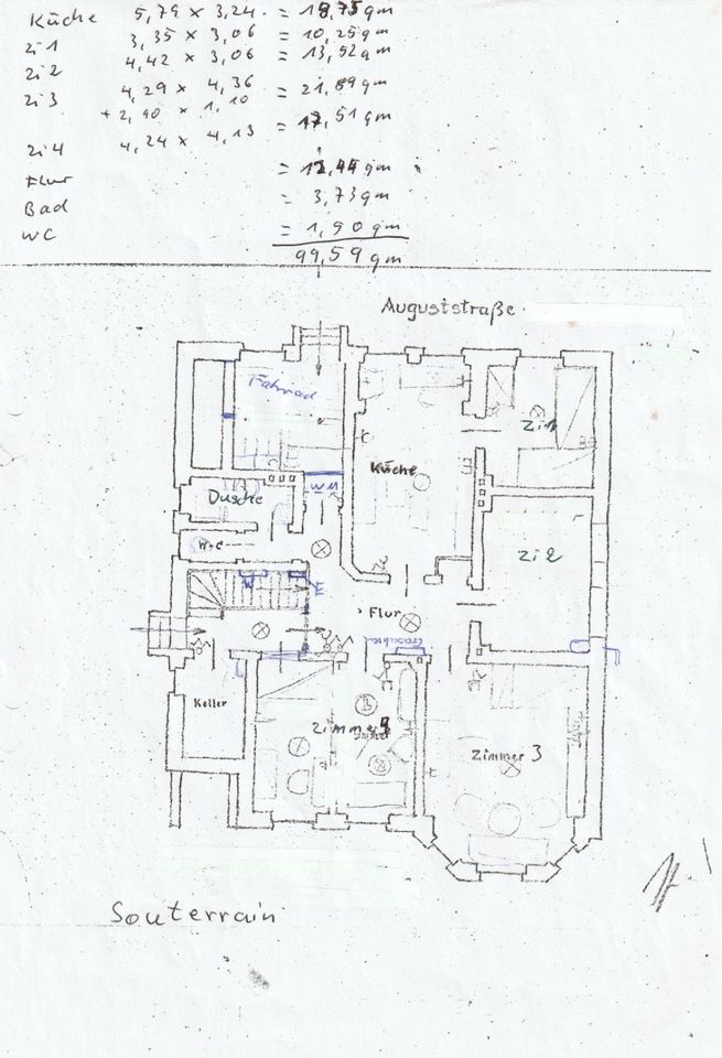 4 Zimmer WG-Wohnung-Souterrain in Oldenburg