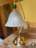 Tischlampe Messing retro Milchglas Hessen - Eppstein Vorschau