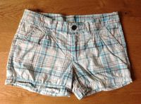 Kurze Hose / Shorts Gr. 152 türkis / weiß kariert Niedersachsen - Berge Vorschau