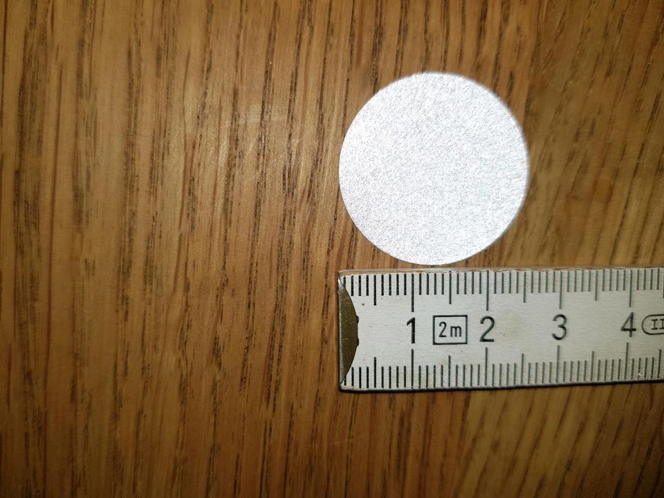 10x Reflektor Sticker Punkt 2,5cm in Hilden
