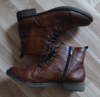 Damen Leder Mustang Stiefeletten Sachsen - Hoyerswerda Vorschau