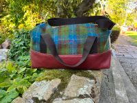 Reisetasche aus recycling Leder, Harris Tweed Weekender,  NEU! Niedersachsen - Wolfsburg Vorschau