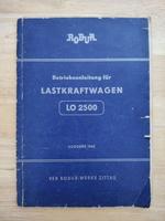 Betriebsanleitung ROBUR LO 2500 - Ausgabe 1962, original DDR Sachsen-Anhalt - Bernburg (Saale) Vorschau