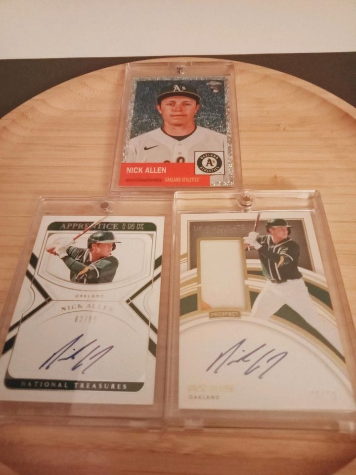 MLB Trading Card Lot Nick Allen on Card Autogramme Oakland A's in Aachen