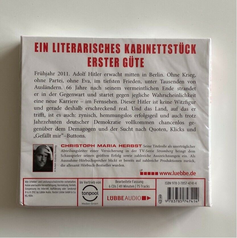 Hörbuch gelesen Christoph Maria Herbst - Er ist wieder da - neu!! in Rösrath