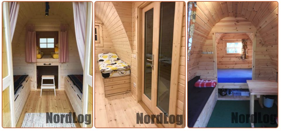 NordLog luxury ISO Camping Pod 2,4 x 3,5m Haus Gartenhaus Ferien in Weil der Stadt