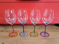 4 Weingläser bunt farbig Weinglas Baden-Württemberg - Biberach an der Riß Vorschau