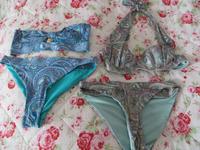 2x H&M Bikinis Gr.XS Gr.32 34 Paisley Bandeau Neckholder Niedersachsen - Schwanewede Vorschau