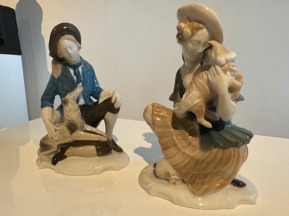 Rosenthal Selb Bavaria Porzellan Figuren / Schäferfiguren um 1920 in Taunusstein