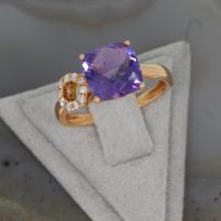 WERT 1530 € BRILLANT AMETHYST RING 750/18K ROSEGOLD vxlt K84471 Essen - Altenessen Vorschau