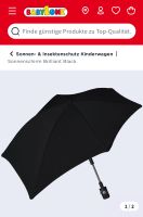 Sonnenschirm Brilliant Black mit Halterung für den Kinderwagen Niedersachsen - Wardenburg Vorschau