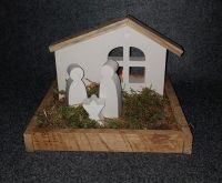 RaysinArt Klötzchenidee Krippe Weihnachten Geschenk Deko handmade Kaisersesch - Schöne Aussicht, Gem Masburg Vorschau