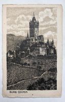 Postkarte mit Druckgrafik Burg Cochem Mosel Stempel 1912 Thüringen - Eisenach Vorschau