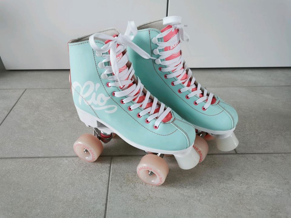 RIO ROLLER Rollschuhe "Script" in Teal/Coral (Größe 39,5) in  Nordrhein-Westfalen - Warendorf | eBay Kleinanzeigen ist jetzt Kleinanzeigen