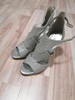 Riemchen Sandaletten, Pumps, Silber Glitzer Nordrhein-Westfalen - Hagen Vorschau