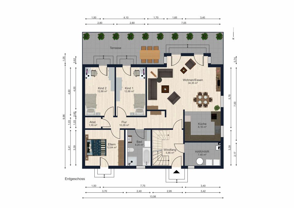 SOFORT FREI - Modernes, Energieeffizientes Ein - bzw. Zweifamilienhaus mit PV, Solar, Lüftungsanlage in Deggendorf