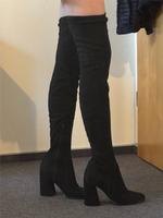 Schwarze Overknees Größe 39 Baden-Württemberg - Ummendorf Vorschau