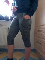 Sportleggins, Leggins, S, shein, 36/38, grau, 3/4 Länge, kurz Bayern - Creußen Vorschau