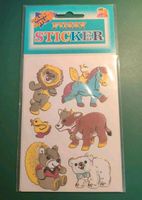 90er Sticker original Bogen Fuzzy Goldrand Stoff Tiere Sachsen - Zwickau Vorschau