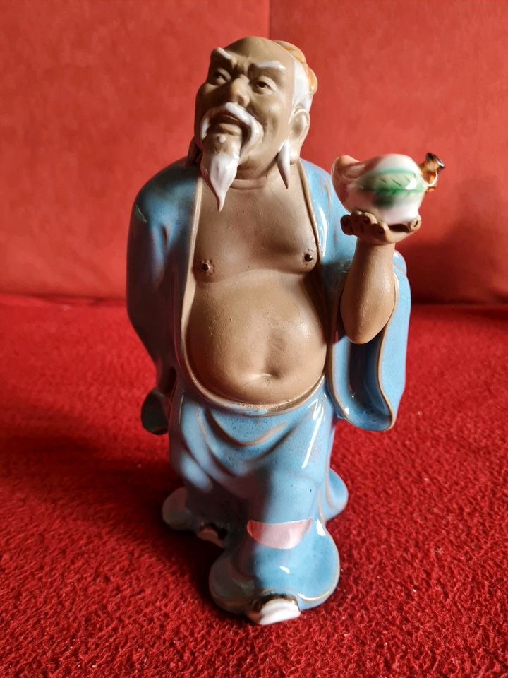 CHINA SCHLAMM MANN Figur Keramik H 19cm in Gummersbach