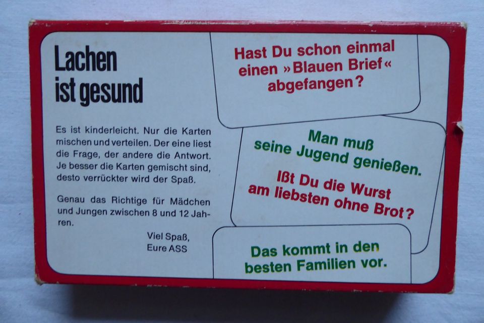 Lachen ist gesund - Frage- und Antwortspiel aus den 70er Jahren in Gersthofen