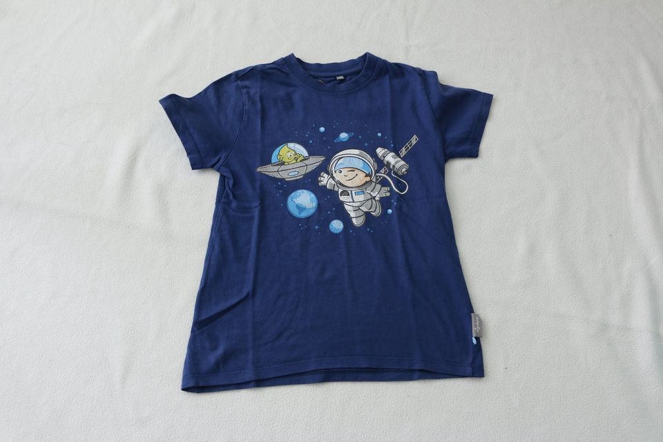 ZDF Mainzelmännchen Astronaut T-Shirt Gr. 128 blau in Weil der Stadt