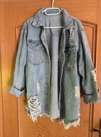 Jeansjacke Jacke blau Oversized Fransen Destroyed Niedersachsen - Ihlow Vorschau
