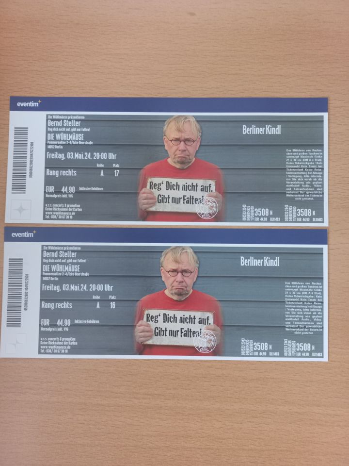 2 Tickets für Bernd Stelter in Schulzendorf bei Eichwalde