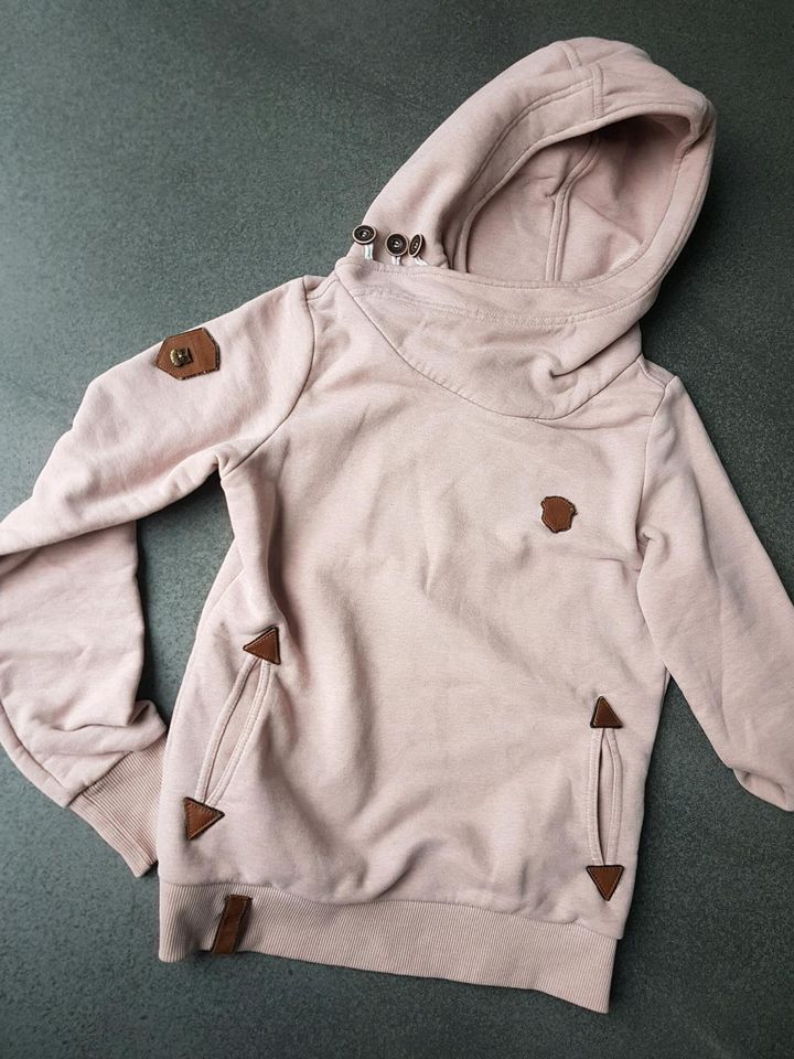 Top!♥️NAKETANO♥️KapuzenPullover S/M 36/38 rosa Hoodie Sweatshirt in Winnenden