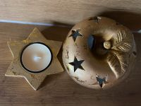 Windlicht Apfel Gold Stern Teelichthalter Weihnachtsdeko Advent K Nordrhein-Westfalen - Bergheim Vorschau