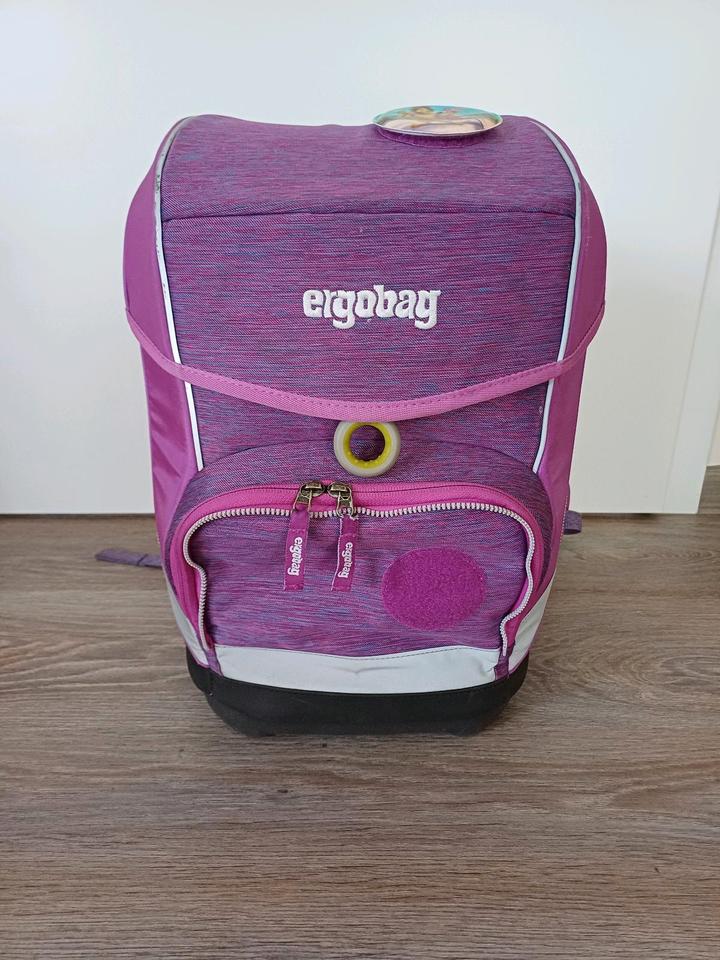 top ergobag cubo-Set: Schulranzen, Sportbeutel, Mäppchen, Klettie in Wissen