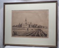 Radierung oder Lithografie von Hans Oertle "Nürnberg Kraftshof" Bayern - Fürth Vorschau