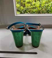 Pumps vero cuoio Italienische Schuhe Gr.39 individuell blau grün Schleswig-Holstein - Neumünster Vorschau