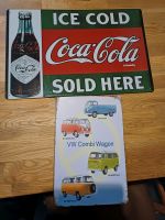 Blechschilder Coca Cola und VW Bus Rheinland-Pfalz - Macken Vorschau