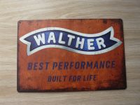 WALTHER-Hersteller von Schusswaffen-Vintage-Nostalgie Blechschild Nordrhein-Westfalen - Leverkusen Vorschau