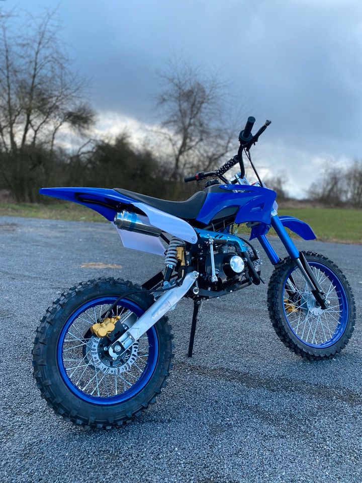 Pit Bike 125ccm NEU Cross 17/14 Zoll Dirtbike Pitbike Dirt Pike in Aschaffenburg