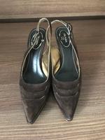 Prada Pumps, braun/gold, Wildleder, Gr. 36,5 Nordrhein-Westfalen - Overath Vorschau
