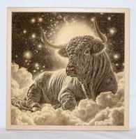 Wandbild STIER 30x30 Sternzeichen Brandmalerei Horoskop Zodiak Niedersachsen - Bad Pyrmont Vorschau