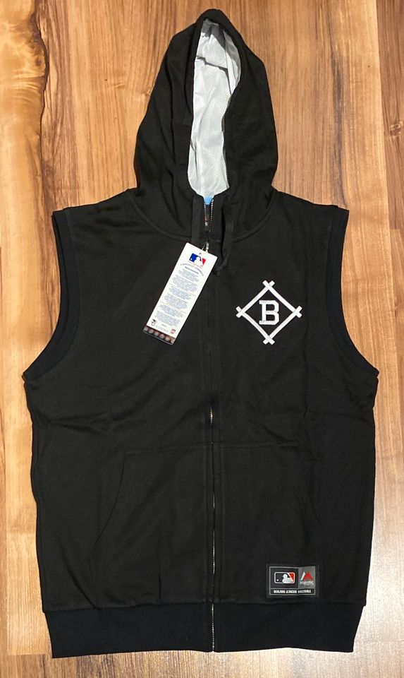 Vintage Majestic Brooklyn Dodgers Sleeveless Hoodie Weste MLB in Köln