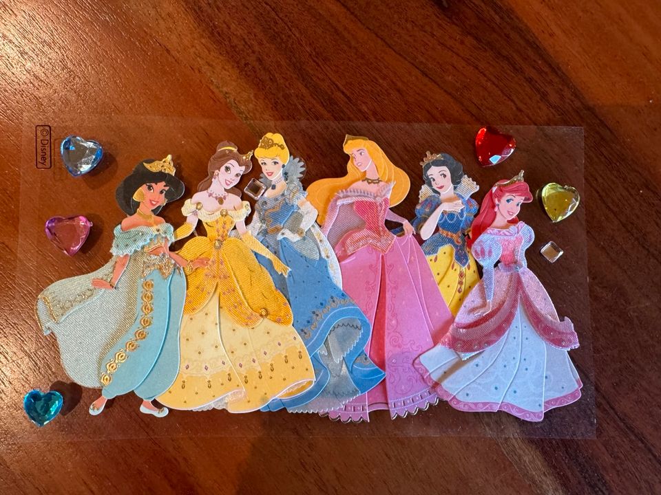 3D - Sticker / Aufkleber aus USA - Walt Disney / Prinzessin /Kids in Fell