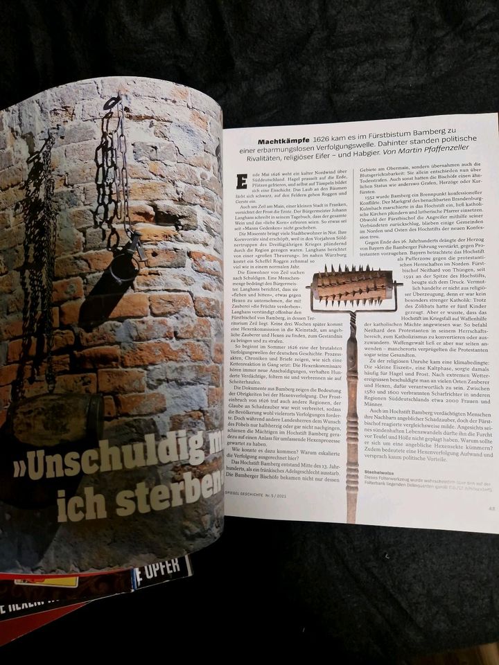 4 x Zeitschrift/Magazine Thema "Hexen, Hexerei und Verfolgung" in Ilmenau