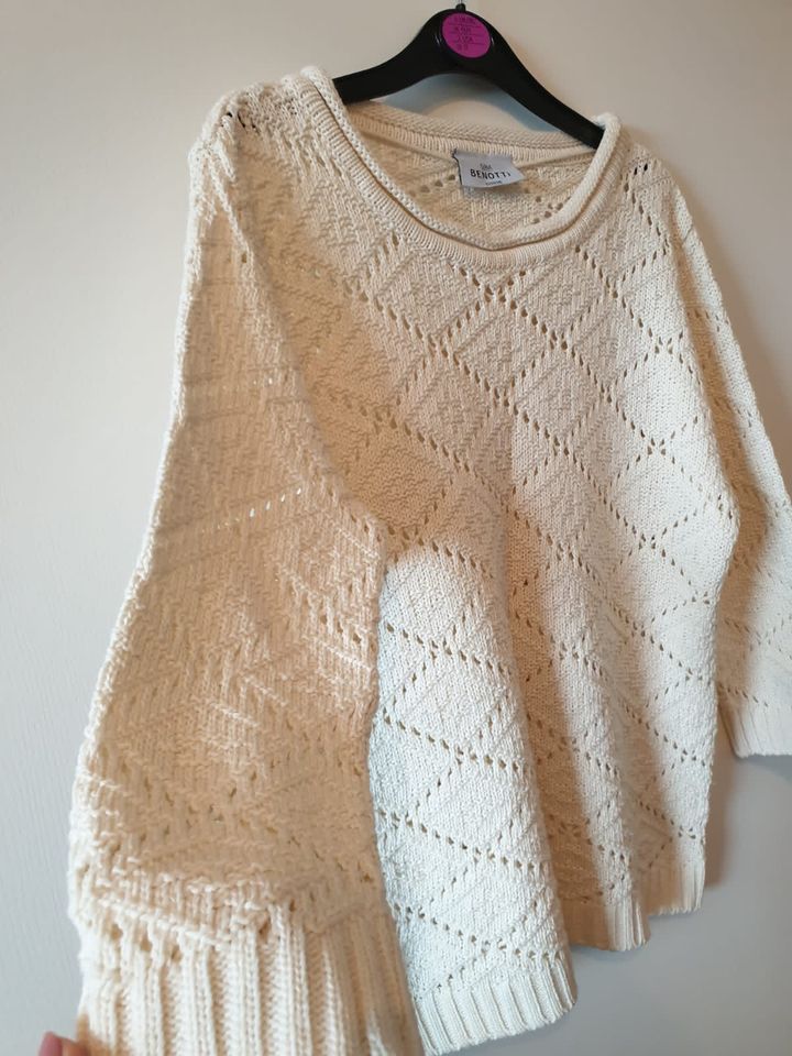 Pullover gehäkelt Pulli Gina Benotti „S“ beige TOP!! in Remscheid