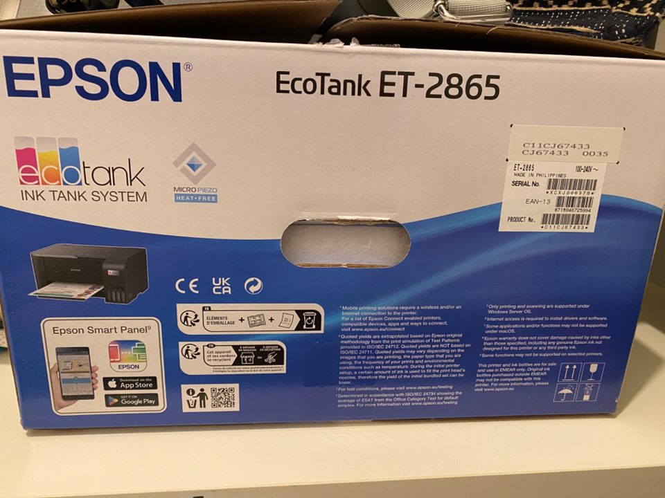 neuer Drucker Epson Ecotank ET-2865 in Frankfurt am Main