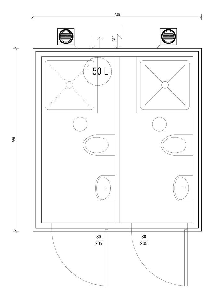 WC Container | Sanitärcontainer | Duschcontainer - Standardmodule in Lünen