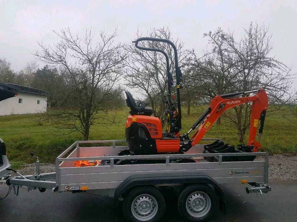 Tieflader/Baumaschinentransporter Anhänger 2000kg Vermietung in Hof (Saale)