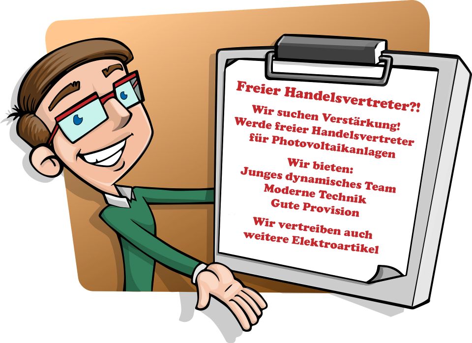 Vertriebsmitarbeir, Handelsvertreter , Top-Job, Sales Partner Photovoltaik in Hammelburg